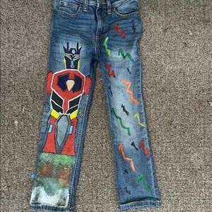Robot Denim Handpainted Regular Jeans
